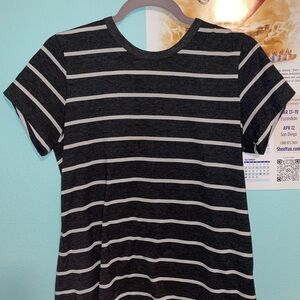 Striped Gray and White T-Shirt